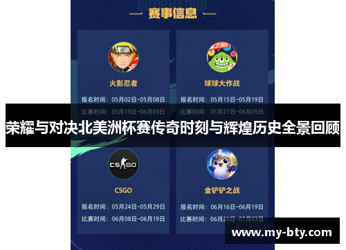 荣耀与对决北美洲杯赛传奇时刻与辉煌历史全景回顾