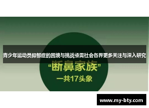 青少年运动员抑郁症的困境与挑战亟需社会各界更多关注与深入研究